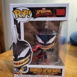 Marvel Spider-Man Maximum Venom Venomized Captain Marvel Funko Pop